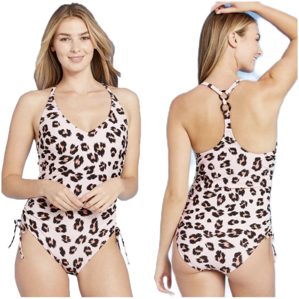 ✨ Kona Sol | Tortoise Ring Animal Print Sliming One-Piece